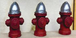 Bar Mills Scale Model Works 4026 O Scale Fire Hydrants (3 Pack of Castings)