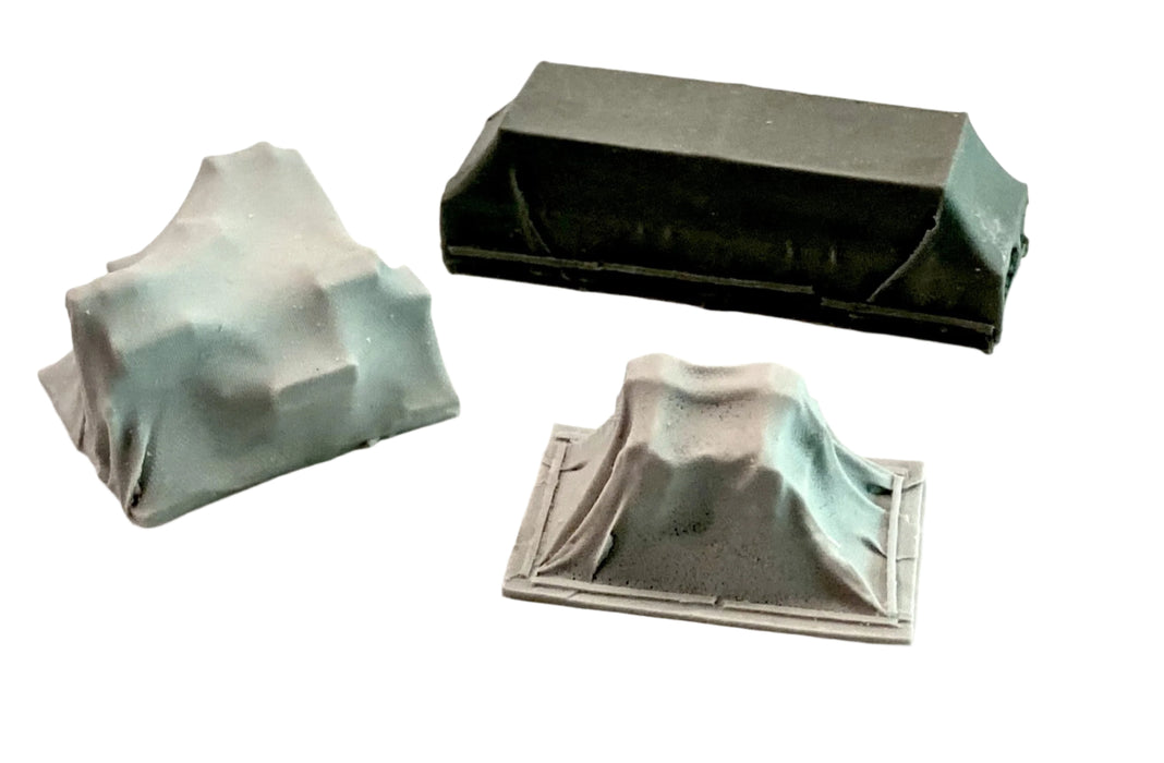 Bar Mills Scale Model Works 4030 O Scale Tarp Covered Materials (3 Pack of Castings)