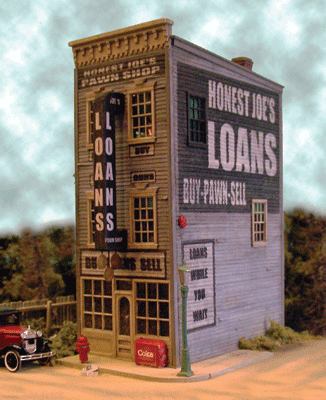 Bar Mills Scale Model Works 442 HO Scale Honest Joe's Pawn & Loan Craftsman Kit