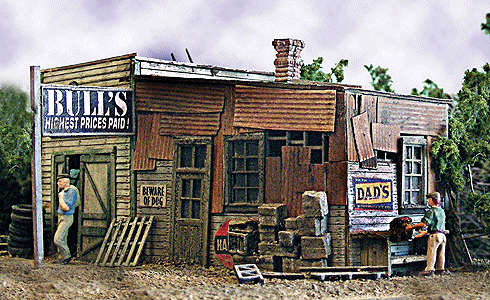 Bar Mills Scale Model Works 452 HO Scale Bull's Salvage Craftsman Kit
