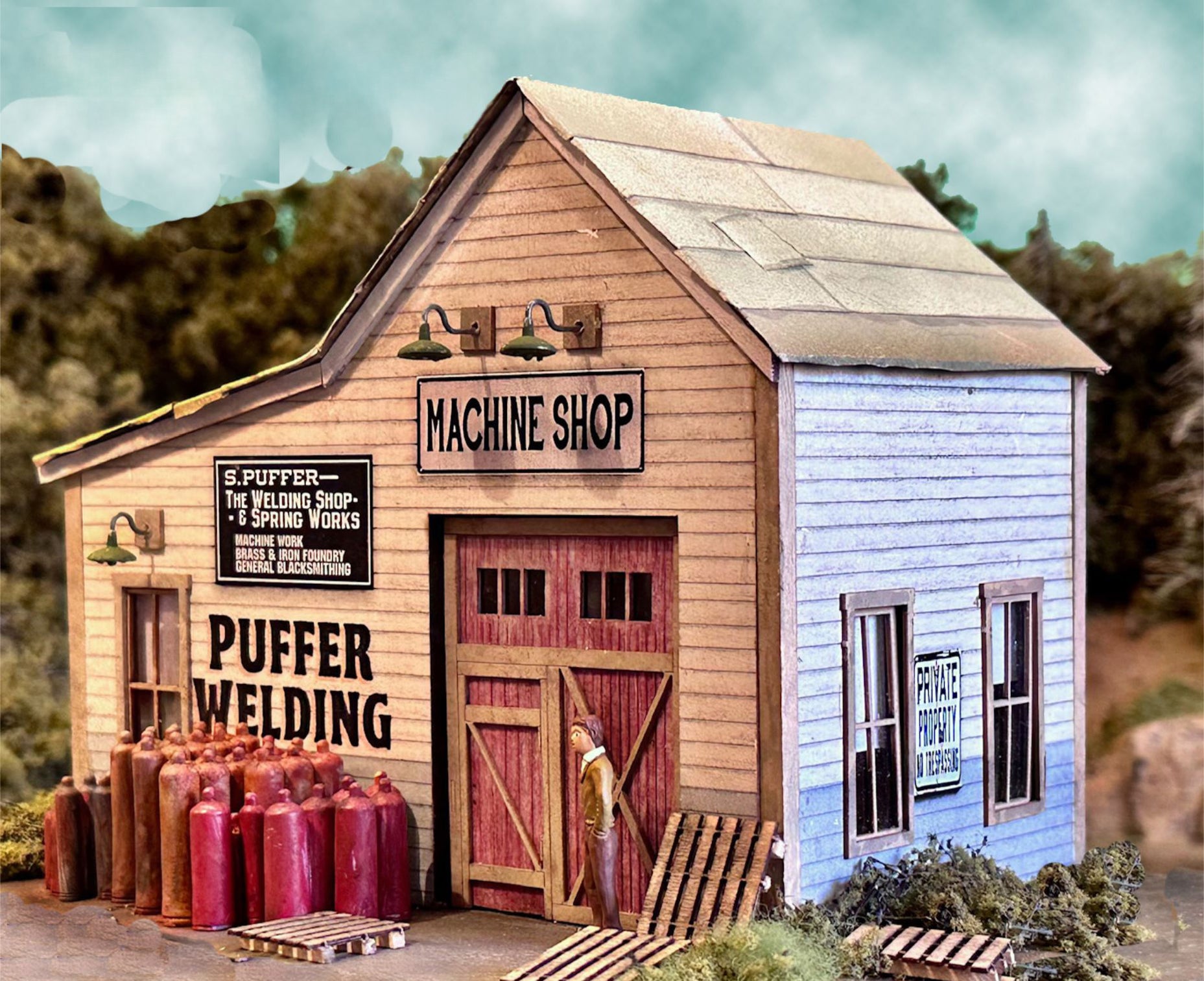 Bar Mills Scale Model Works 5034 O Scale Puffer Welding Craftsman Kit ...