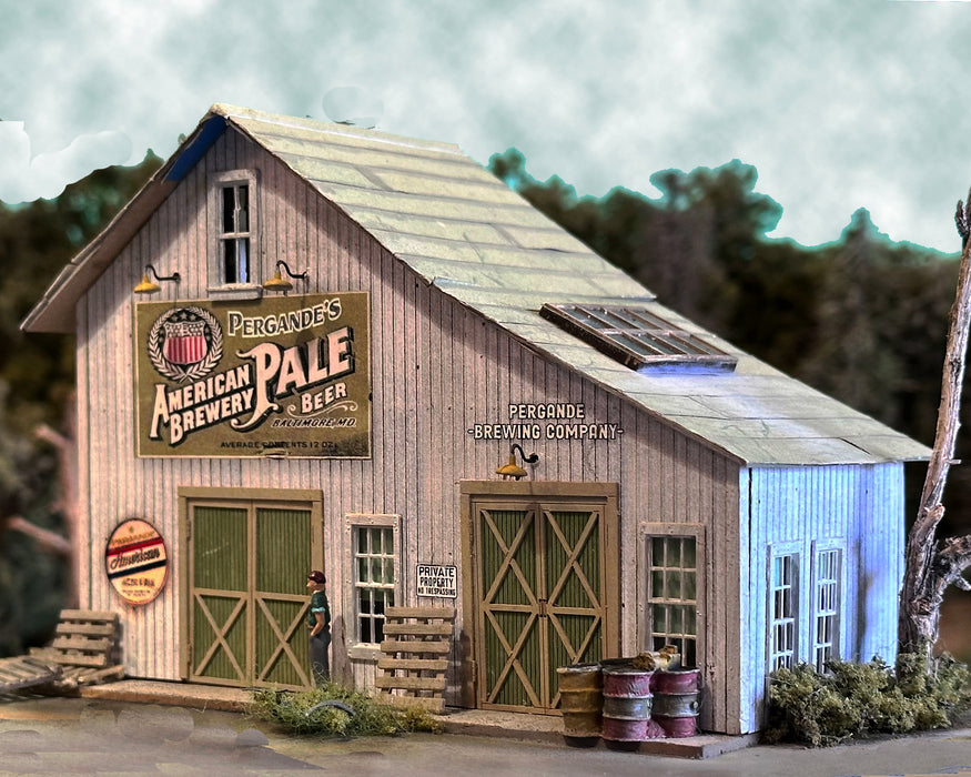 Bar Mills Scale Model Works 5052 HO Scale Pergande's Pale Ale Craftsman Kit