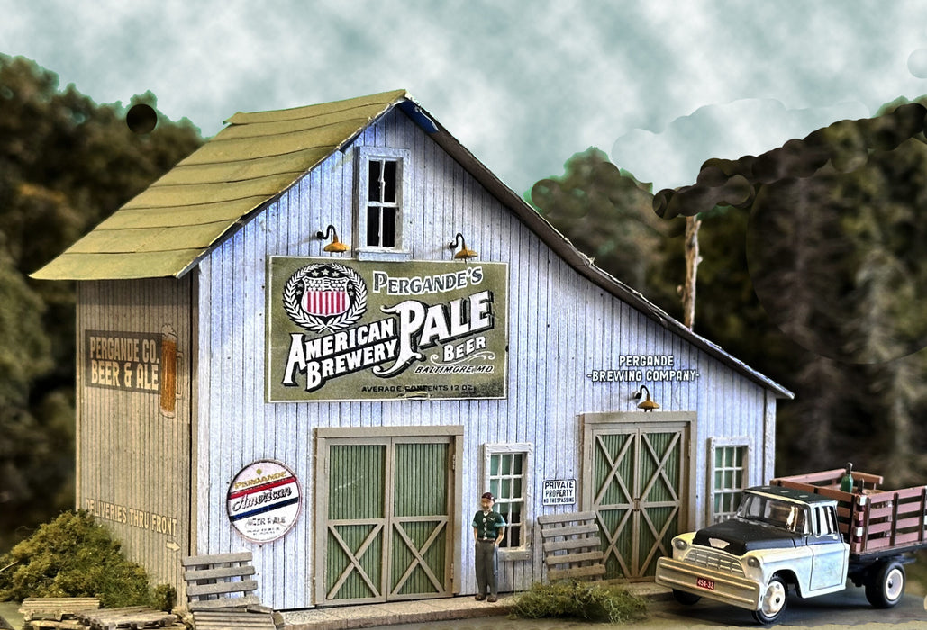 Bar Mills Scale Model Works 5052 HO Scale Pergande's Pale Ale Craftsman Kit