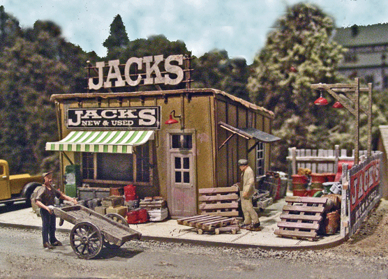 Bar Mills Scale Model Works 542 HO Scale Jack's Backyard New & Used Craftsman Kit