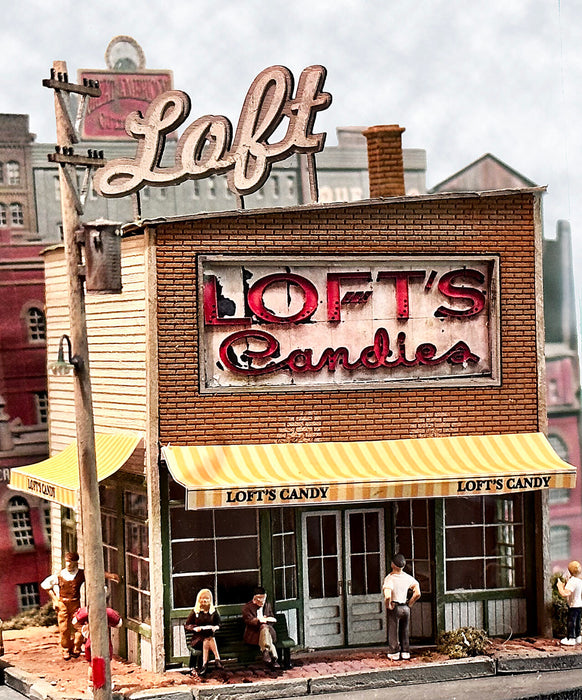 Bar Mills Scale Model Works 672 HO Scale Loft's Candies Craftsman Kit