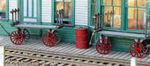 Bar Mills Scale Model Works 782 HO Scale REA Baggage Cart Kit (2 Pack)