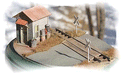 Bar Mills Scale Model Works 792 HO Scale Crossing Shanty Craftsman Kit (2 Pack)