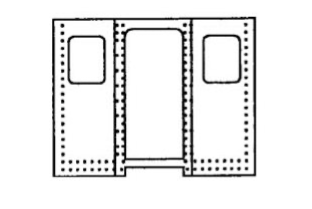 Bethlehem Car Works 22h Coach Car Ends with Windows (1 Pair)