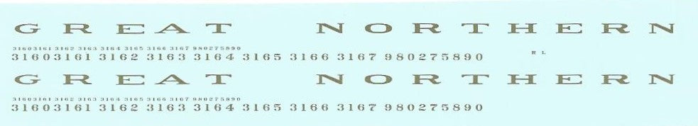 Bethlehem Car Works 554 HO Scale Great Northern RPO - Bronze Gold