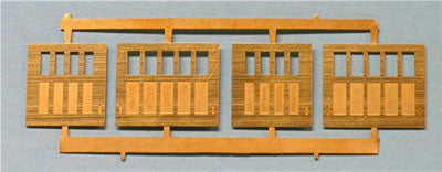 Bethlehem Car Works KitBits 114 HO Scale Brass 6.75' (2) and 8.5' (2) Baggage Doors