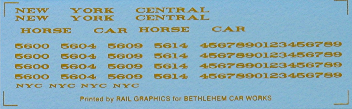Bethlehem Car Works KitBits 218 HO Scale NYC Horse Car - Dulux Gold