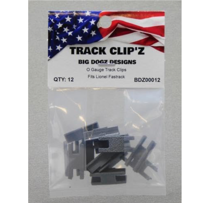 Big Dogz Designs 00012 Track Clip’z 12 Count (Lionel Fastrack)