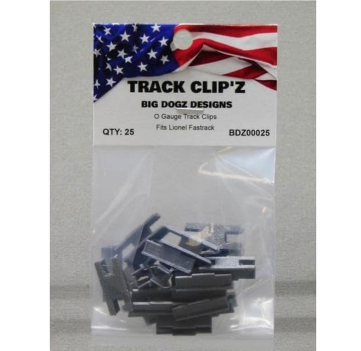 Big Dogz Designs 00025 Track Clip’z 25 Count (Lionel FasTrack)