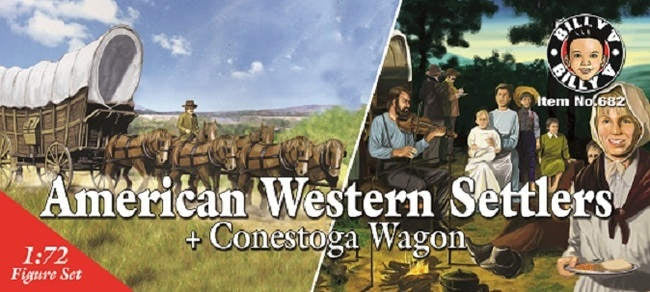Billy V Toys 682 1/72 American West Settlers Figure Set