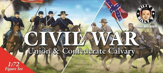 Billy V Toys 689 1/72 Civil War Calvary Figure Set