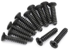 BlackZon 540050 Countersunk Self Tapping Screws KBHO2.6x12mm for Slyder & Turbo Slyder