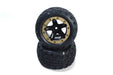 BlackZon 540095 Slyder ST Wheels/Tires Assembled (Black/Gold)