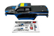 BlackZon 540106 Slyder MT Body, Black with Blue Trim