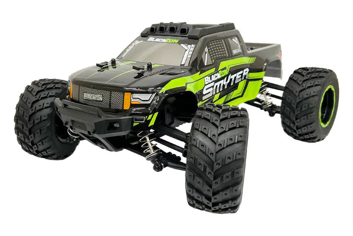 BlackZon 540110 Smyter 1/12 RTR 4WD Electric Monster Truck - Green