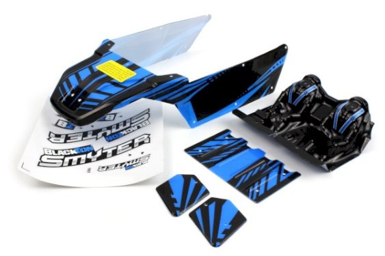 BlackZon 540180 Body (Black/Blue) for Smyter DB