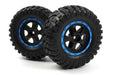 BlackZon 540184 Smyter Desert Wheels/Tires Assembled (Black/Blue)