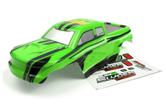BlackZon 540204 Body (Green/Black) for Smyter MT Turbo