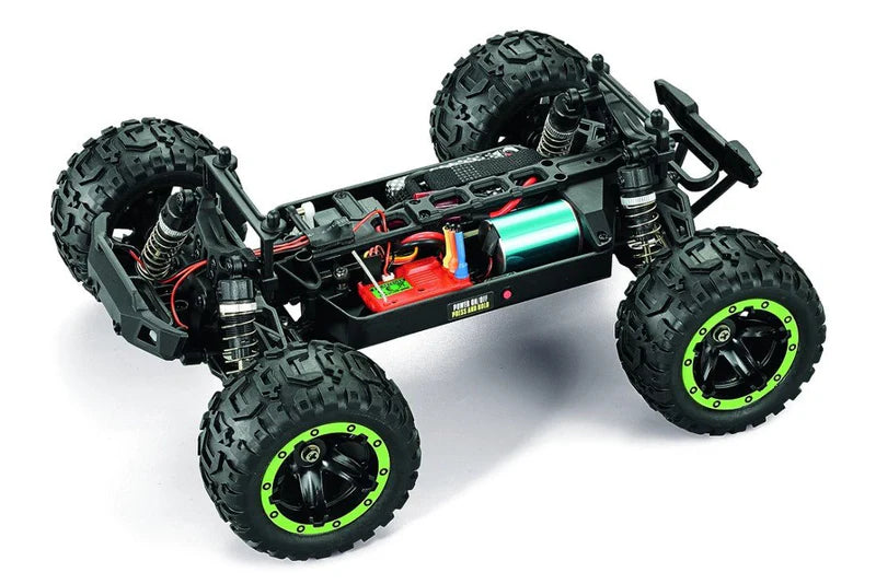 BlackZon 540208 Green Slyder MT Turbo 1/16 RTR 4WD Brushless Monster Truck