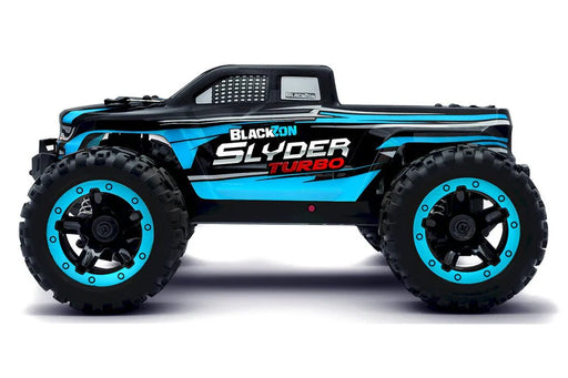 BlackZon 540209 Blue Slyder MT Turbo 1/16 RTR 4WD Brushless Monster Truck