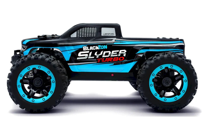 BlackZon 540209 Blue Slyder MT Turbo 1/16 RTR 4WD Brushless Monster Truck