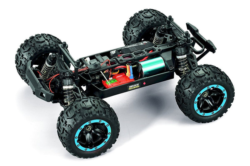 BlackZon 540209 Blue Slyder MT Turbo 1/16 RTR 4WD Brushless Monster Truck