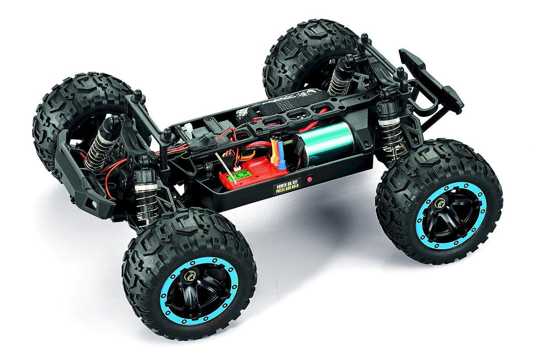 BlackZon 540209 Blue Slyder MT Turbo 1/16 RTR 4WD Brushless Monster Truck