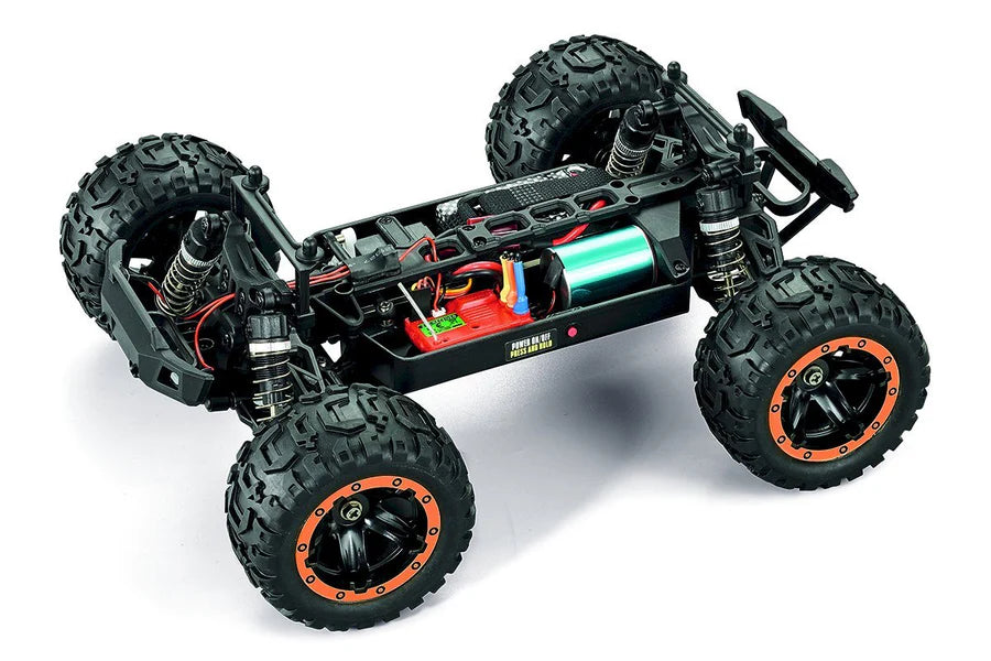 BlackZon 540210 Orange Slyder MT Turbo 1/16 RTR 4WD Brushless Monster Truck