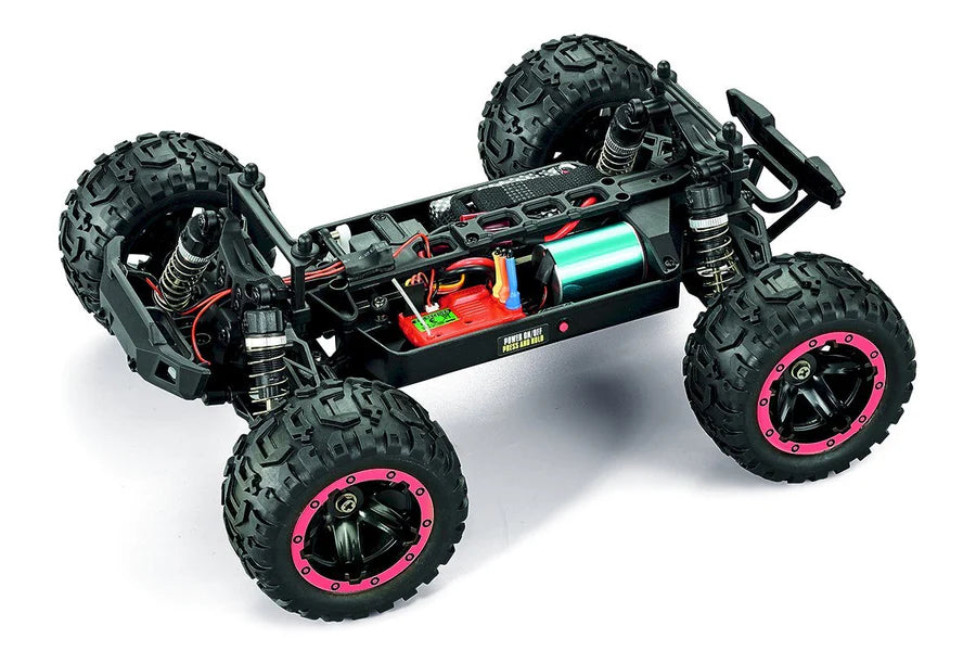 BlackZon 540211 Red Slyder MT Turbo 1/16 RTR 4WD Brushless Monster Truck