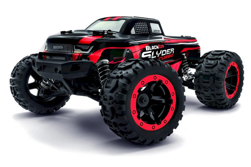BlackZon 540211 Red Slyder MT Turbo 1/16 RTR 4WD Brushless Monster Truck