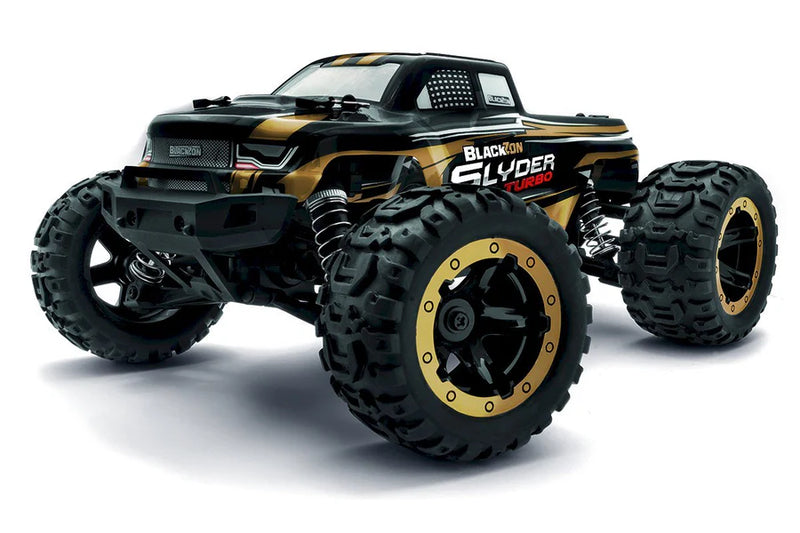BlackZon 540212 Gold Slyder MT Turbo 1/16 RTR 4WD Brushless Monster Truck