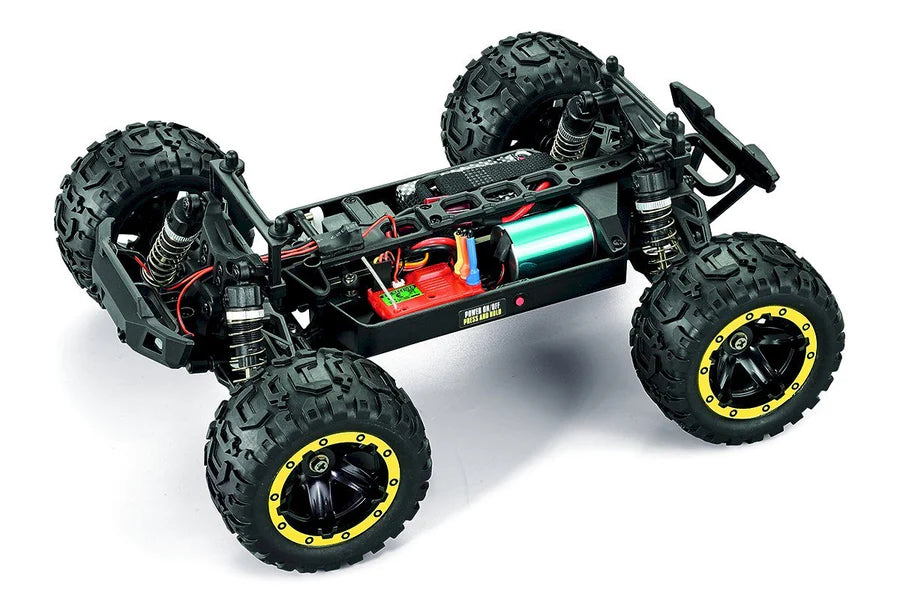BlackZon 540213 Yellow Slyder MT Turbo 1/16 RTR 4WD Brushless Monster Truck