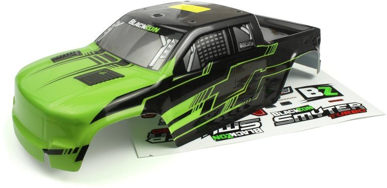 BlackZon 540233 Body (Green/Black) for Smyter MT Turbo
