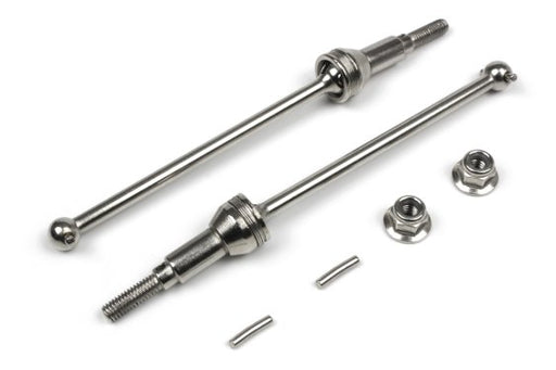 BlackZon 540239 Steel Front Universal Drive Shafts for Smyter MT Turbo (2 Pack)