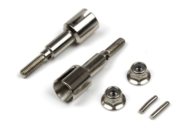 BlackZon 540241 Steel Rear Wheel Axles for Smyter MT Turbo (2 Pack)