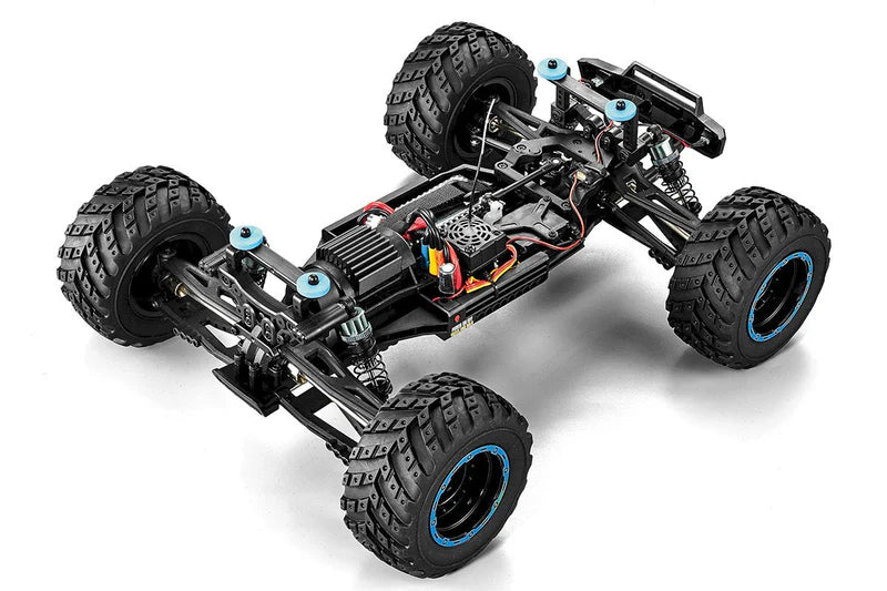 BlackZon 540252 Smyter MT Turbo 1/12 4WD RTR 3S Brushless Monster Truck - Blue