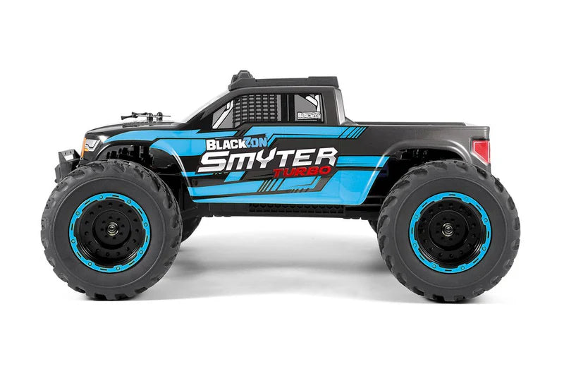 BlackZon 540252 Smyter MT Turbo 1/12 4WD RTR 3S Brushless Monster Truck - Blue