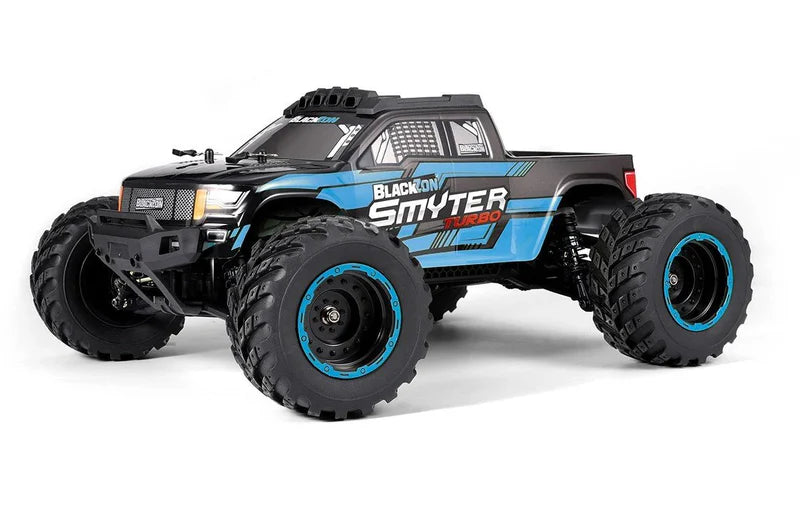 BlackZon 540252 Smyter MT Turbo 1/12 4WD RTR 3S Brushless Monster Truck - Blue