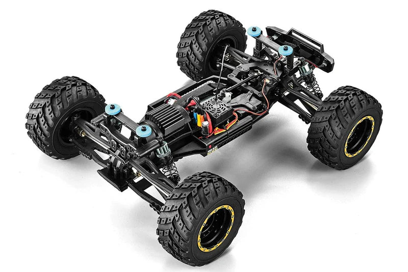 BlackZon 540253 Smyter MT Turbo 1/12 4WD RTR 3S Brushless Monster Truck - Yellow
