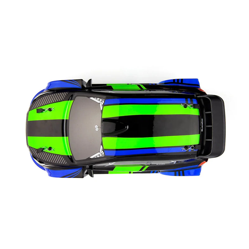 BlackZon 540282 Vyper RX 1/16 4WD Rally Car - Blue/Green
