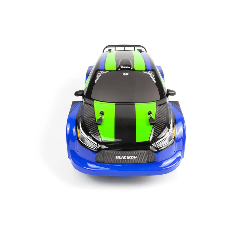 BlackZon 540282 Vyper RX 1/16 4WD Rally Car - Blue/Green