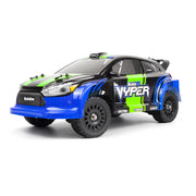 BlackZon 540282 Vyper RX 1/16 4WD Rally Car - Blue/Green