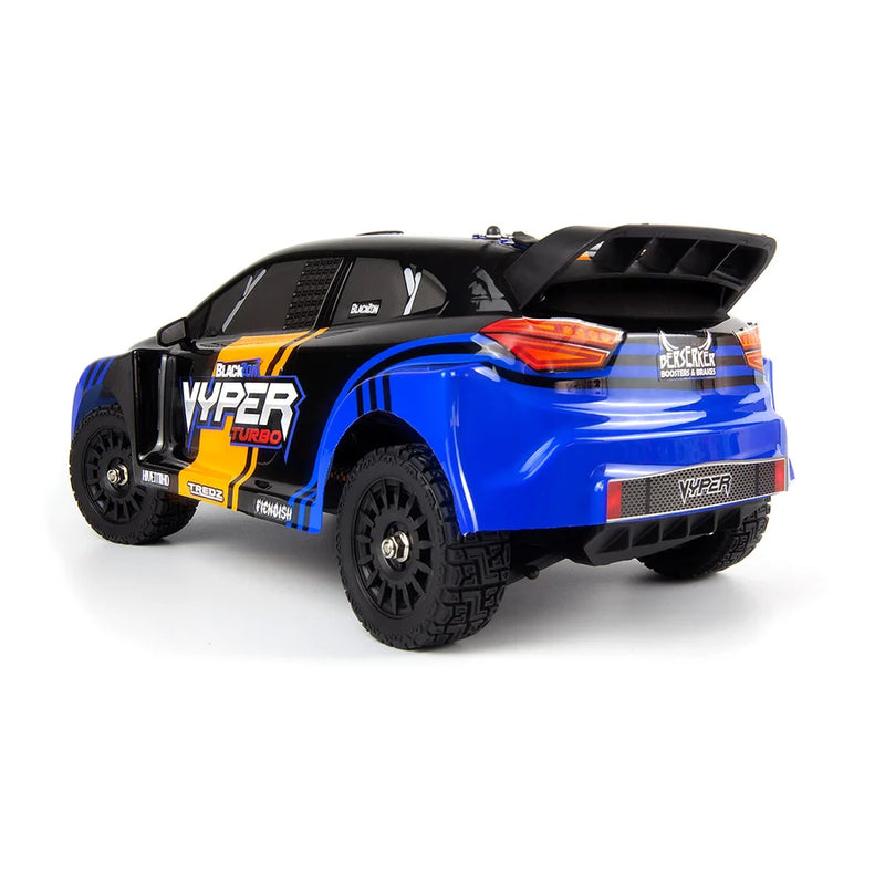 BlackZon 540284 Vyper RX Turbo 1/16 4WD 2S Brushless Rally Car - Blue/Orange