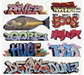 Blair Line 1256 N Scale Modern "Tagger" Graffiti Decals Set #7