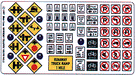 Blair Line 147 HO Scale Highway Signs Modern Traffic (1971-Present)