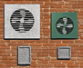 Blair Line 1707 N Scale Wall Fans and Vents